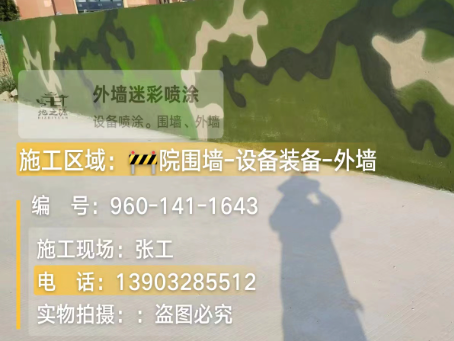 济源 迷彩漆喷涂价格（按平方米计费）